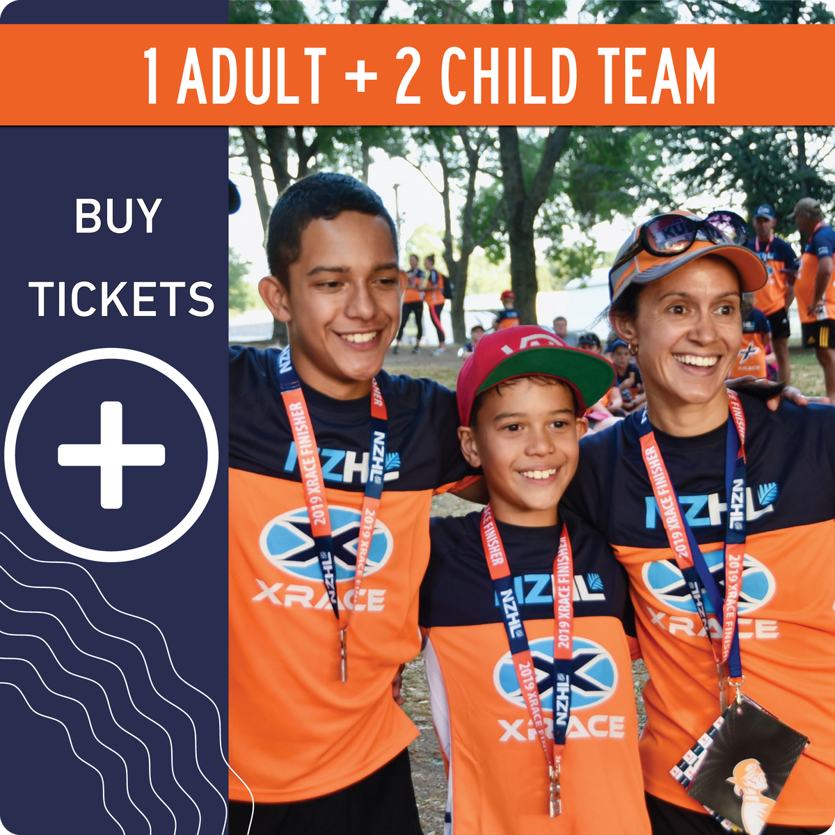 XRACE - 2 Children with 1 Adult